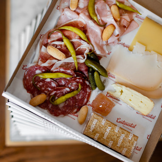 Cheese & Charcuterie Box + Canned Cocktail